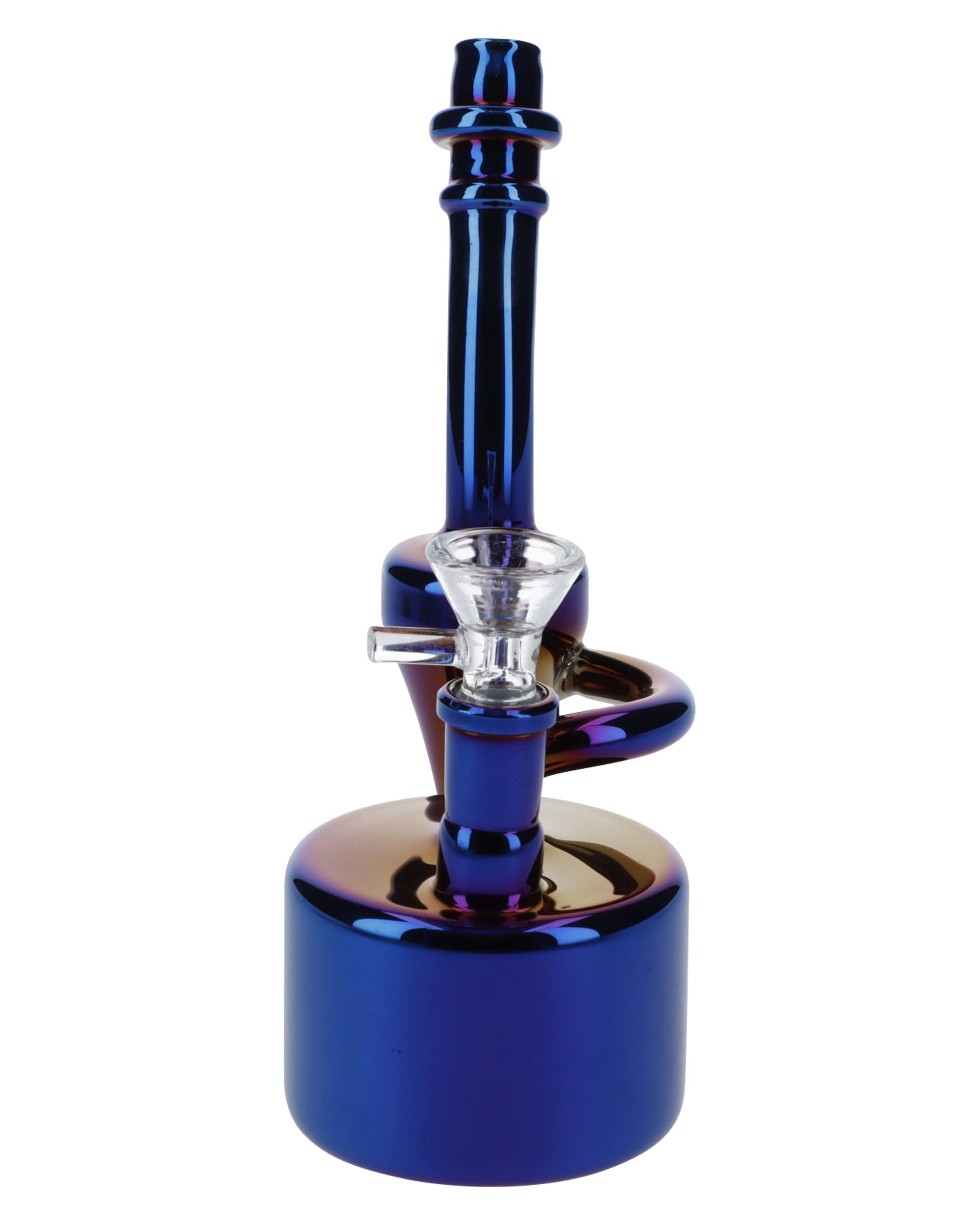 Valiant Distribution  Electro Plated Puck Recycler Bong